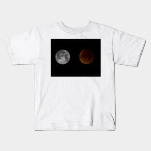 Blood Red Super Moon Eclipse Kids T-Shirt